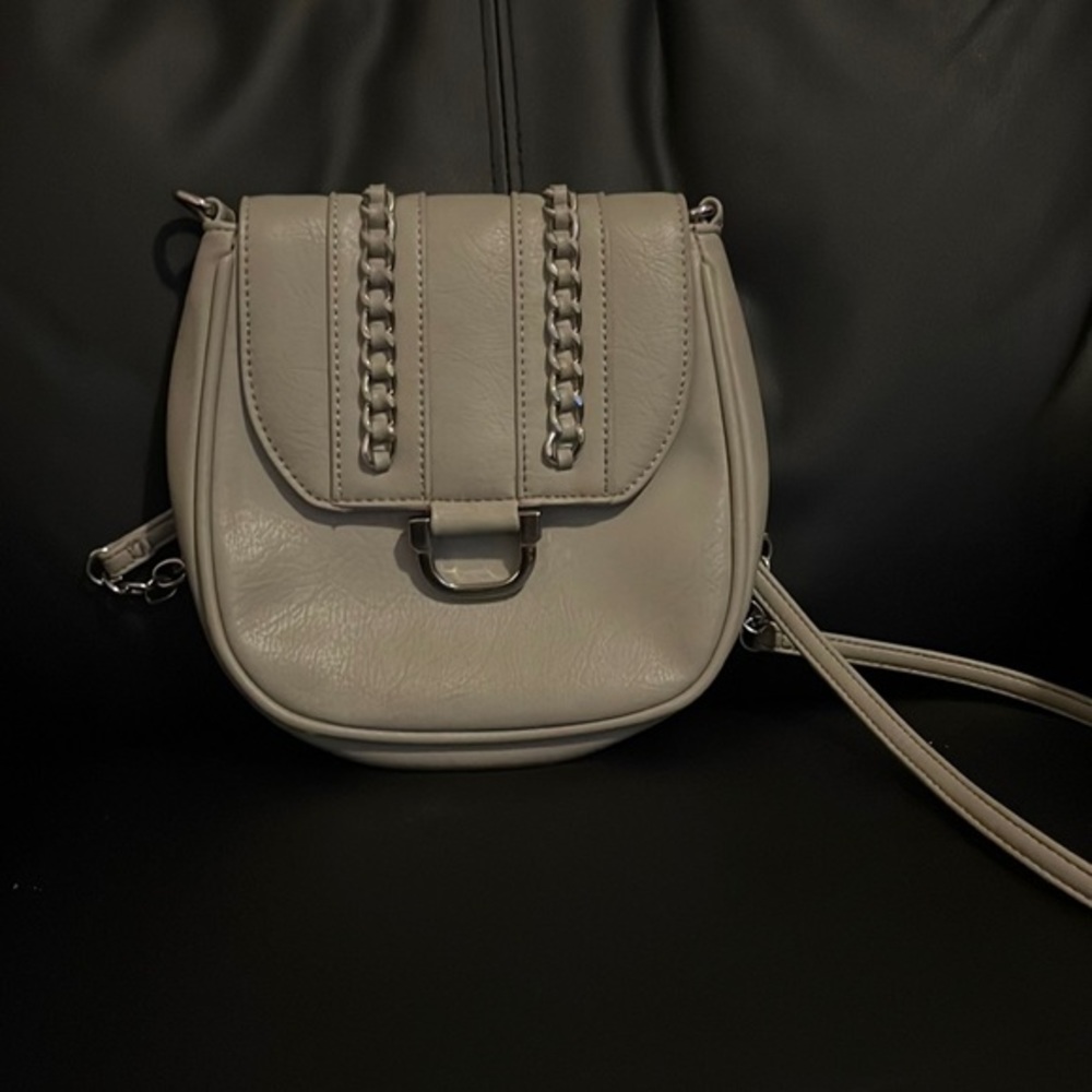 Charming Charlie Gray Chain Crossbody Bag